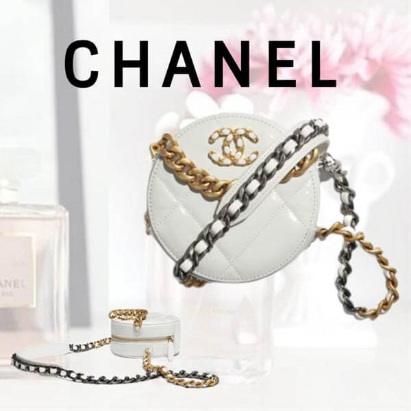 21SS新作 シャネル チェーン付きポシェット ラウンド バッグ 偽物 AP0945 B04580 10601